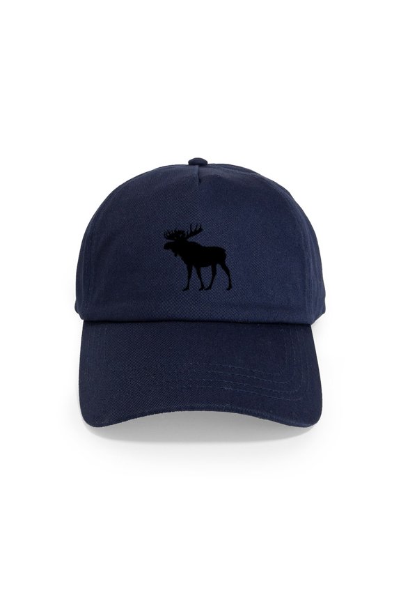 - Moose: Black Cap - Adjustable 100% Brushed Unisex Casual Cotton Baseball Cap, Beige, 1