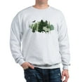 thumbnail image 1 of CafePress - Moose In The Forest Sweatshirt - Crew Neck Sweatshirt, 1 of 4