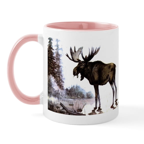 CafePress - Moose Mug - 11 oz Ceramic Mug - Novelty Coffee Tea Cup