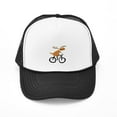 thumbnail image 1 of CafePress - Moose Riding Bicycle - Adjustable Unisex Printed Trucker Hat with Mesh Back, 1 of 8