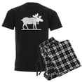 thumbnail image 1 of CafePress - Moose Silhouette Men's Dark Pajamas - Men's Dark Loose Fit Cotton Pajama Set, 1 of 7