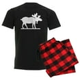 thumbnail image 1 of CafePress - Moose Silhouette Men's Dark Pajamas - Men's Dark Loose Fit Cotton Pajama Set, 1 of 7