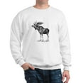 thumbnail image 1 of CafePress - Moose Sweatshirt - Crew Neck Sweatshirt, 1 of 4