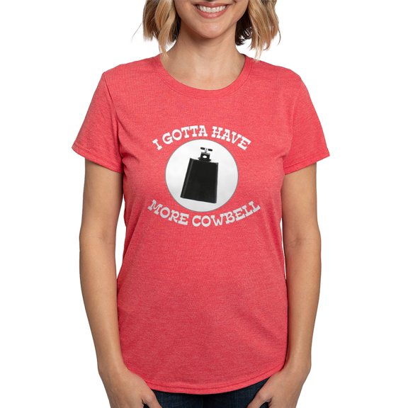 CafePress - More Cowbell Women's Dark T Shirt - Womens Tri-blend T-Shirt