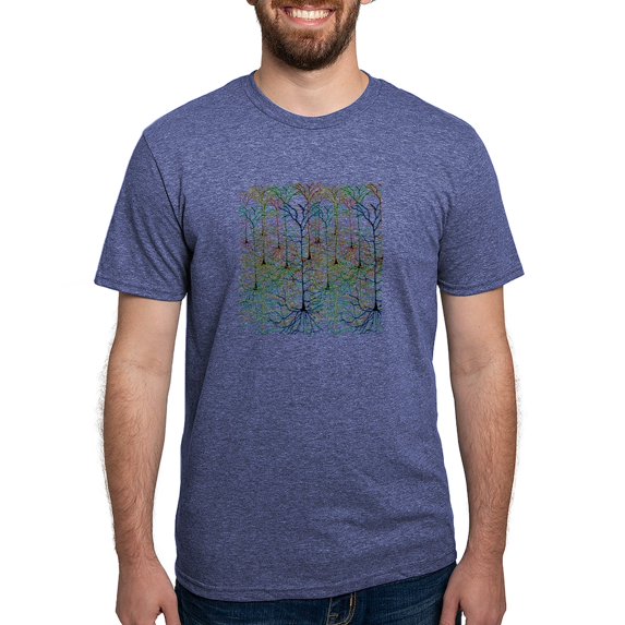 CafePress - More Neurons Men's Deluxe T Shirt - Mens Tri-blend T-Shirt