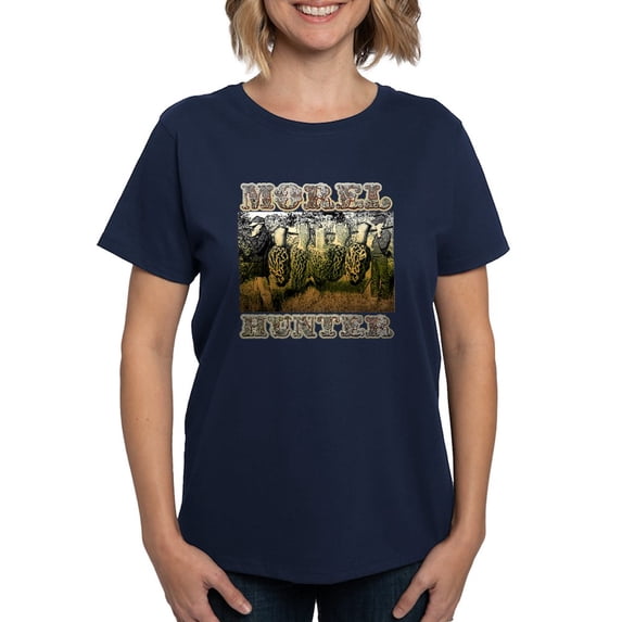 CafePress - Morel Hunter Gifts And T Shir Women's Dark T Shirt - Women's Traditional Fit Dark T-Shirt