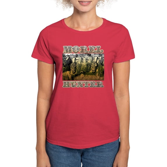 CafePress - Morel Hunter Gifts And T Shir Women's Dark T Shirt - Women's Traditional Fit Dark T-Shirt