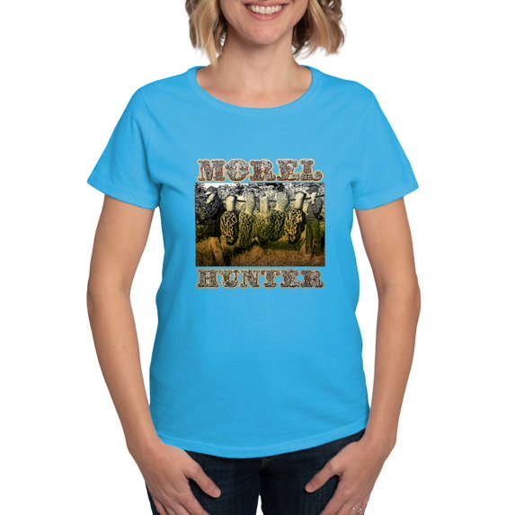 CafePress - Morel Hunter Gifts And T Shir Women's Dark T Shirt - Women's Traditional Fit Dark T-Shirt