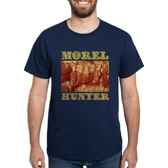 CafePress - Morel Mushroom Hunter Gifts Dark T Shirt - Men's Classic Graphic Cotton T-Shirt