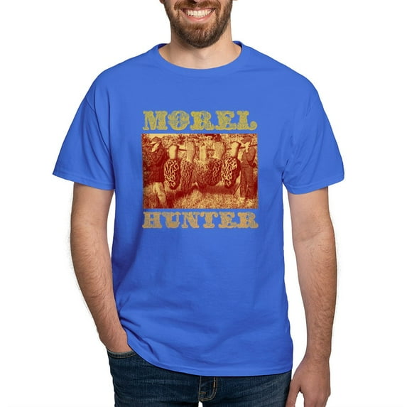CafePress - Morel Mushroom Hunter Gifts Dark T Shirt - Men's Classic Graphic Cotton T-Shirt