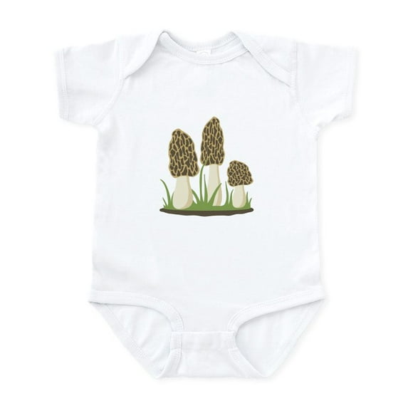 CafePress - Morel Mushrooms Body Suit - Baby Light Bodysuit, Size Newborn - 24 Months