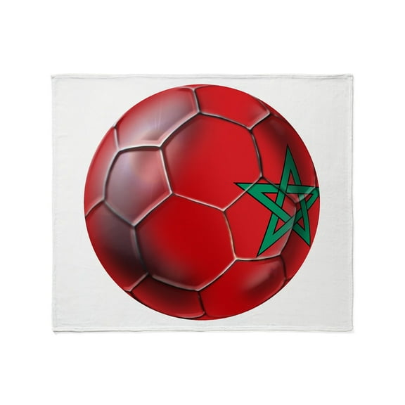 CafePress - Moroccan Soccer Ball Throw Blanket - Soft Fleece Throw Blanket, 50"x60" for All Ages