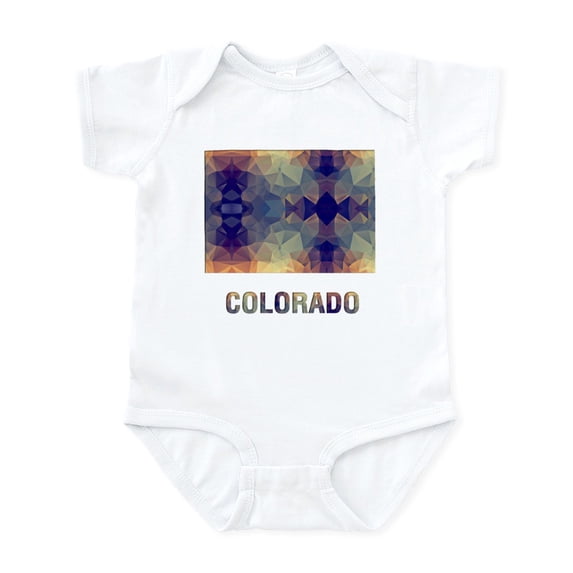 CafePress - Mosaic Map COLORADO Body Suit - Baby Light Bodysuit, Size Newborn - 24 Months
