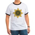 thumbnail image 1 of CafePress - Mosaic Sun Ringer T - 100% Cotton Ringed T-Shirt, 1 of 4