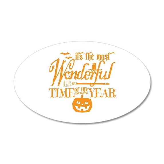 CafePress - Most Wonderful (Orange) - 35x21 Oval Wall Decal