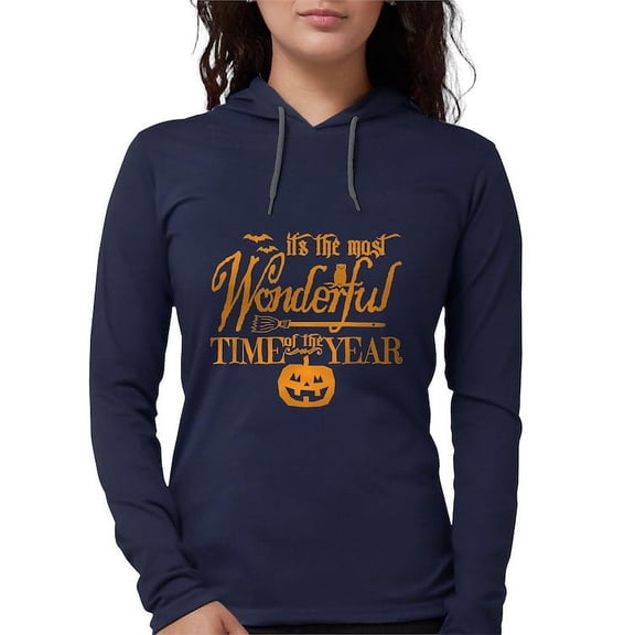 CafePress - Most Wonderful (Orange) Long Sleeve T Shirt - Womens Hooded Shirt