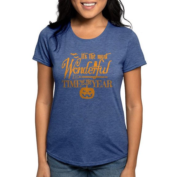 CafePress - Most Wonderful (Orange) T Shirt - Womens Tri-blend T-Shirt