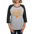 thumbnail image 1 of CafePress - Most Wonderful (Orange) - Womens Baseball Tee, 1 of 4