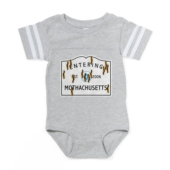 CafePress - Mothachusetts - Cute Infant Baby Football Bodysuit