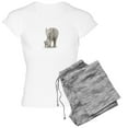 thumbnail image 1 of CafePress - Mother And Baby Elephant Women's Light Pajamas - Women's Short Sleeve Print T-Shirt and Pants Light Cotton Pajama Set, 1 of 7