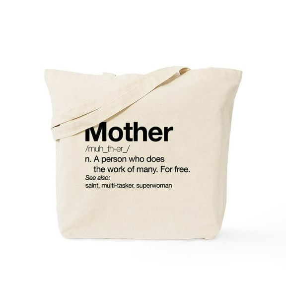 CafePress - Mother Definition Tote Bag - Unisex Canvas Tote Bag, Beige, 1-Piece