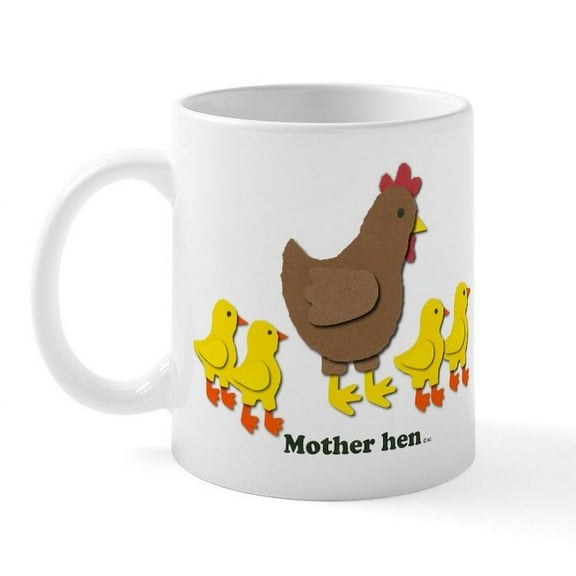 CafePress - Mother Hen Mug - 11 oz Ceramic Mug - Novelty Coffee Tea Cup