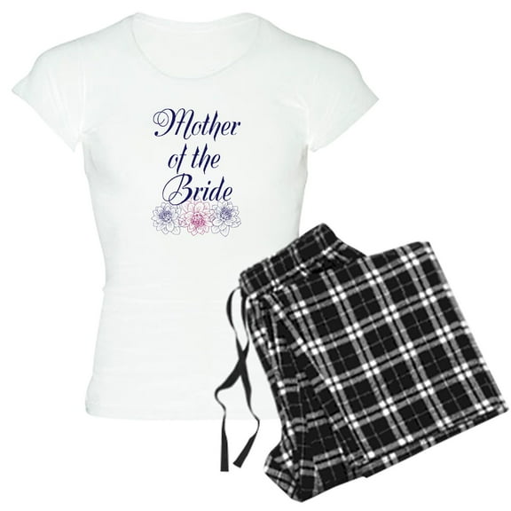 CafePress - Mother Of The Bride Pajamas - Women's Short Sleeve Print T-Shirt and Pants Light Cotton Pajama Set