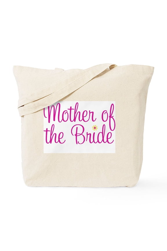 - Mother Of The Bride Tote Bag - Unisex Canvas Tote Bag, Beige, 1-Piece