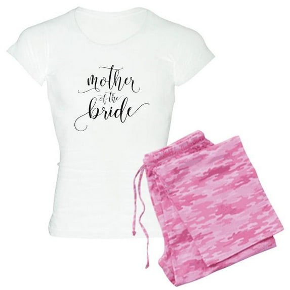 CafePress - Mother Of The Bride Typogra - Women's Light Pajamas