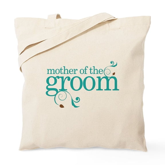 CafePress - Mother Of The Groom Swirl Tote Bag - Unisex Canvas Tote Bag, Beige, 1-Piece
