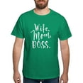 thumbnail image 1 of CafePress - Mother's Day Wife Mom Boss (White) Wife. Mom. Bo - Men's Classic Graphic Cotton T-Shirt, 1 of 4