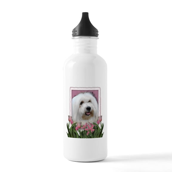 CafePress - Mothers Day Pink Tulips Stainless Water Bottle 1 - Stainless Steel Water Bottle, Sports Bottle, 1.0L