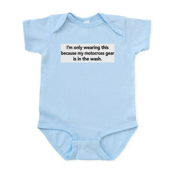 CafePress - Motocross Infant Bodysuit - Baby Light Bodysuit, Size Newborn - 24 Months