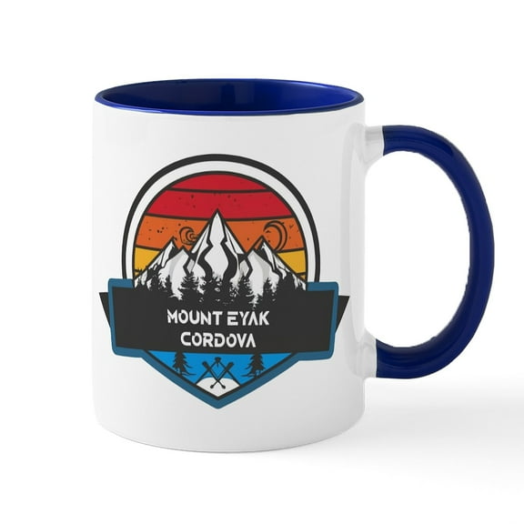 CafePress - Mount Eyak Cordova Alaska Mugs - 11 oz Ceramic Mug - Novelty Coffee Tea Cup