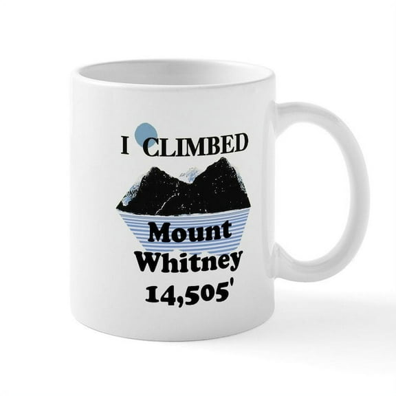 CafePress - Mount Whitney Mug - 11 oz Ceramic Mug - Novelty Coffee Tea Cup