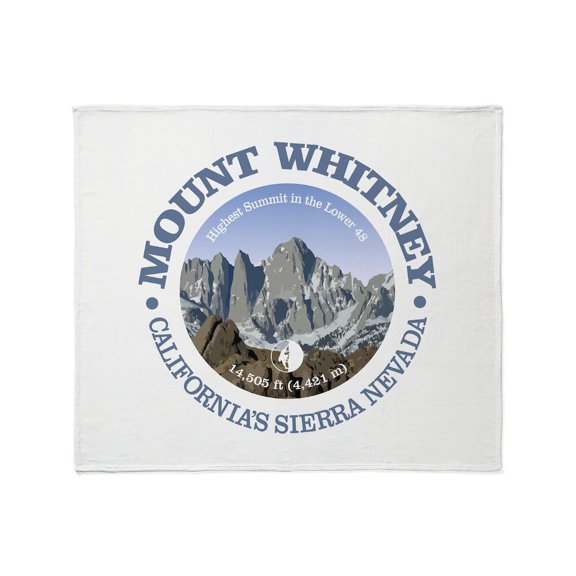 CafePress - Mount Whitney Throw Blanket - Soft Fleece Throw Blanket, 50"x60" for All Ages