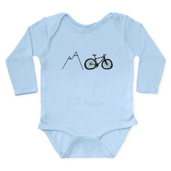 CafePress - Mountain Bike! Body Suit - Long Sleeve Cotton Baby Bodysuit