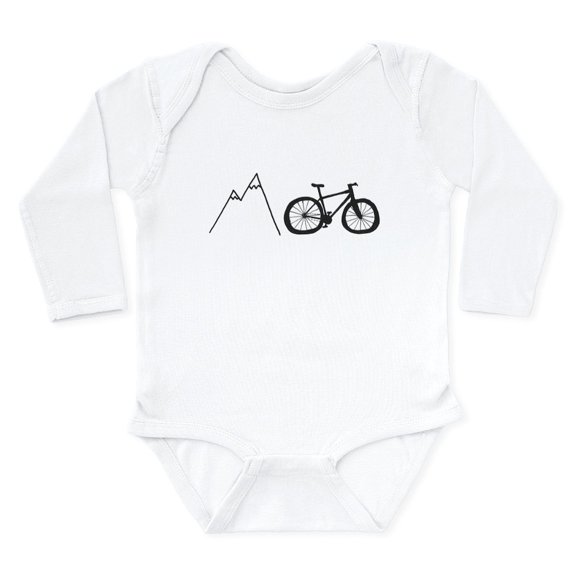 CafePress - Mountain Bike! Body Suit - Long Sleeve Cotton Baby Bodysuit