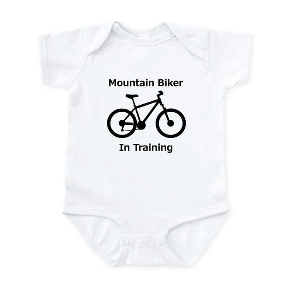 CafePress - Mountain Biker In Training Body Suit - Baby Light Bodysuit, Size Newborn - 24 Months