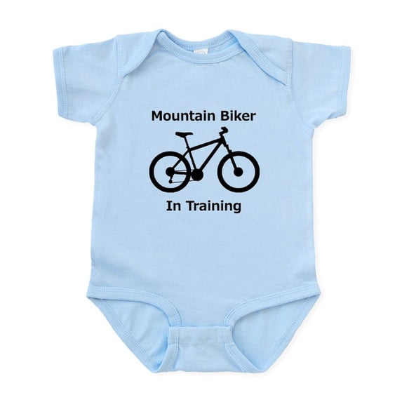 CafePress - Mountain Biker In Training Body Suit - Baby Light Bodysuit, Size Newborn - 24 Months