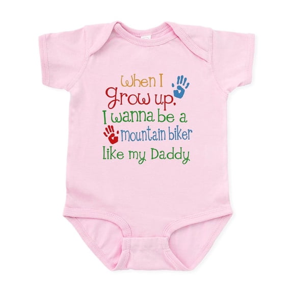 CafePress - Mountain Biker Like Daddy Infant Bodysuit - Baby Light Bodysuit, Size Newborn - 24 Months