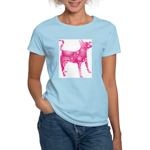 CafePress - Mountain Feist Women's Pink T Shirt - Women's Classic T-Shirt