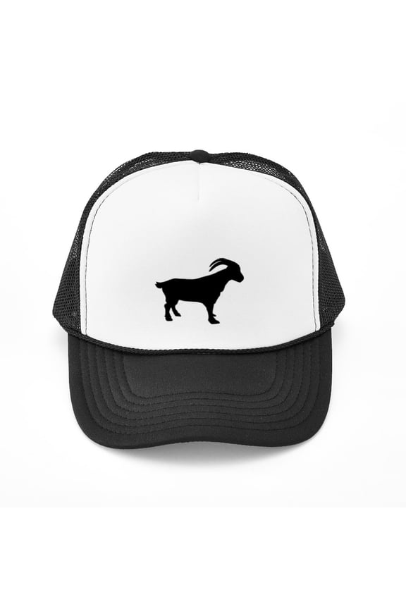- Mountain Goat - Adjustable Unisex Printed Trucker Hat with Mesh Back