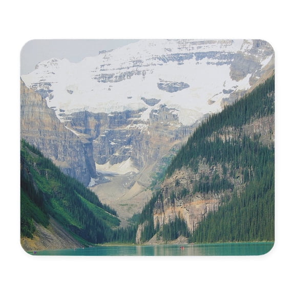 CafePress - Mountain Landscape Lake Louise Mousepad - Non-slip Rubber Mousepad, Gaming Mouse Pad