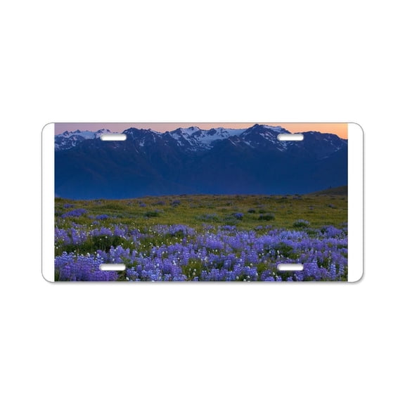 CafePress - Mountain Lavender - Aluminum License Plate, Front License Plate, Vanity Tag
