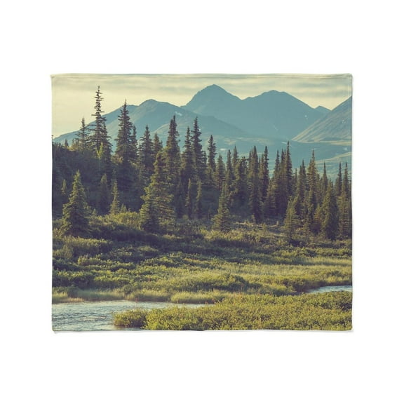 CafePress - Mountain Meadow Throw Blanket - Soft Fleece Throw Blanket, 50"x60" for All Ages