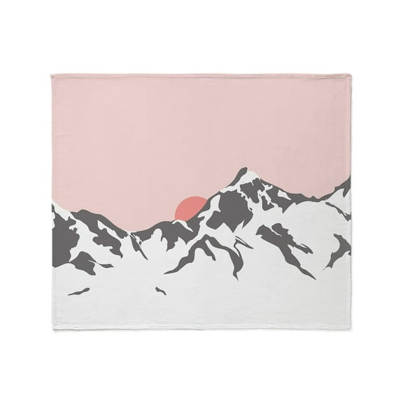 CafePress - Mountain Sunrise Throw Blanket - Soft Fleece Throw Blanket, 50"x60" for All Ages