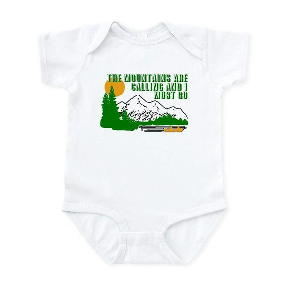 CafePress - Mountains Are Calling Body Suit - Baby Light Bodysuit, Size Newborn - 24 Months