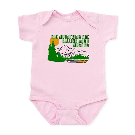 CafePress - Mountains Are Calling Body Suit - Baby Light Bodysuit, Size Newborn - 24 Months