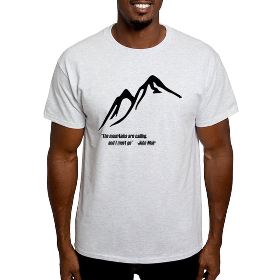 CafePress - Mountains Calling Light T Shirt - Men's Classic Graphic T-Shirt